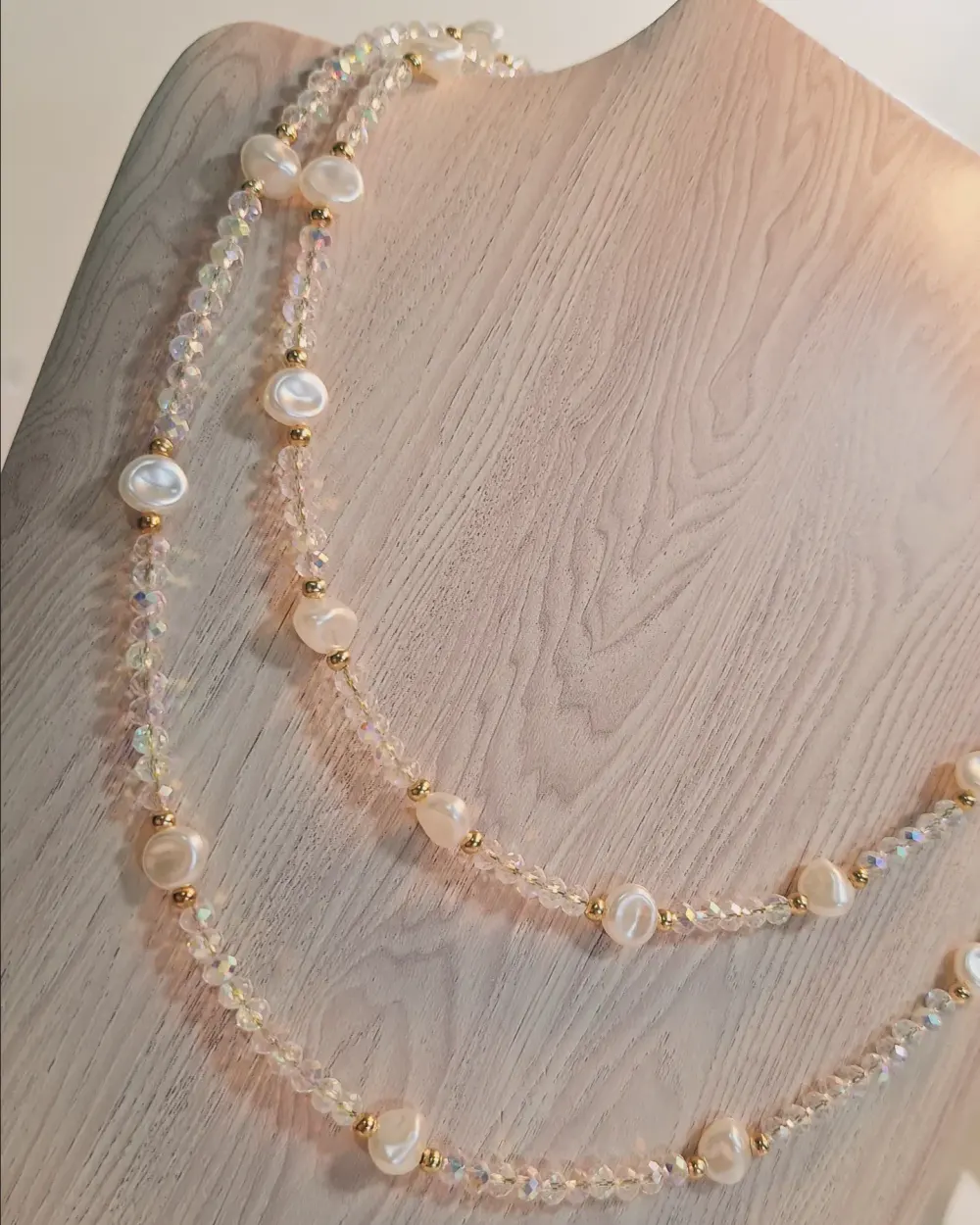 Collar cuarzo rosa